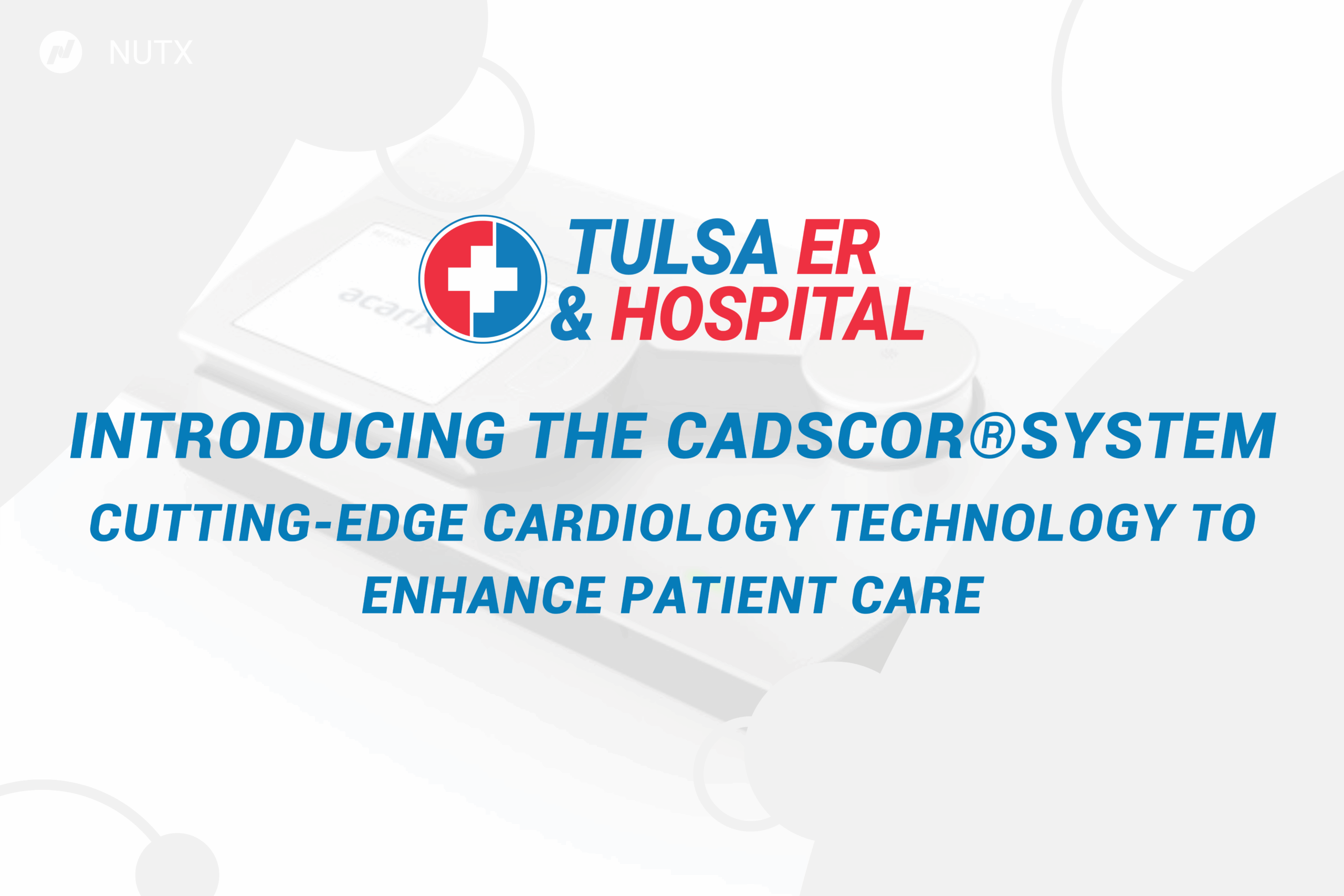 Tulsa ER & Hospital First in Area to Offer Cutting-Edge CADScor®System Heart Disease Test